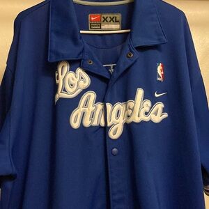 Nike Blue Los Angeles Button-Up Shirt vintage